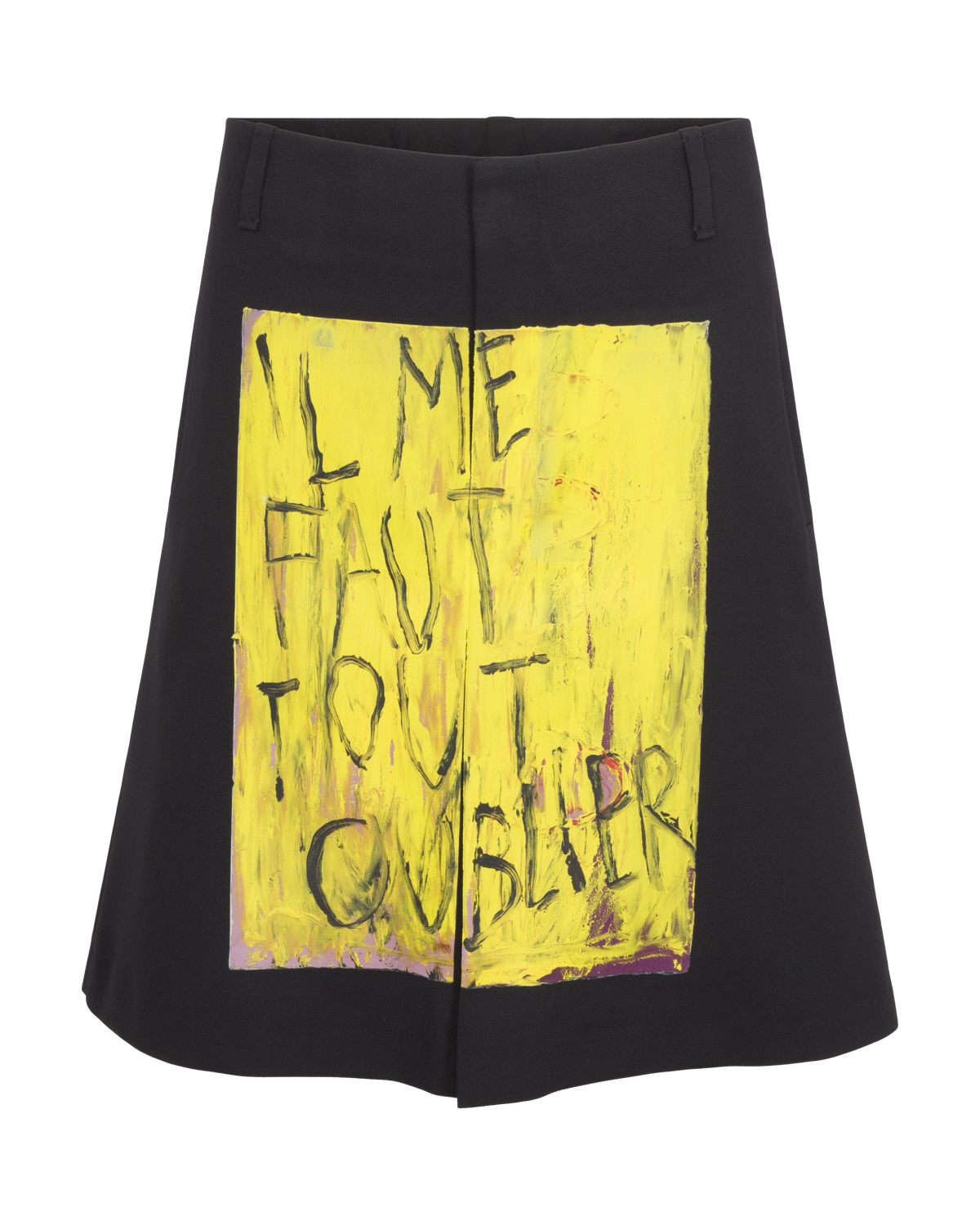 RAF SIMONS | Philippe Vandenberg Print Skirt - Black